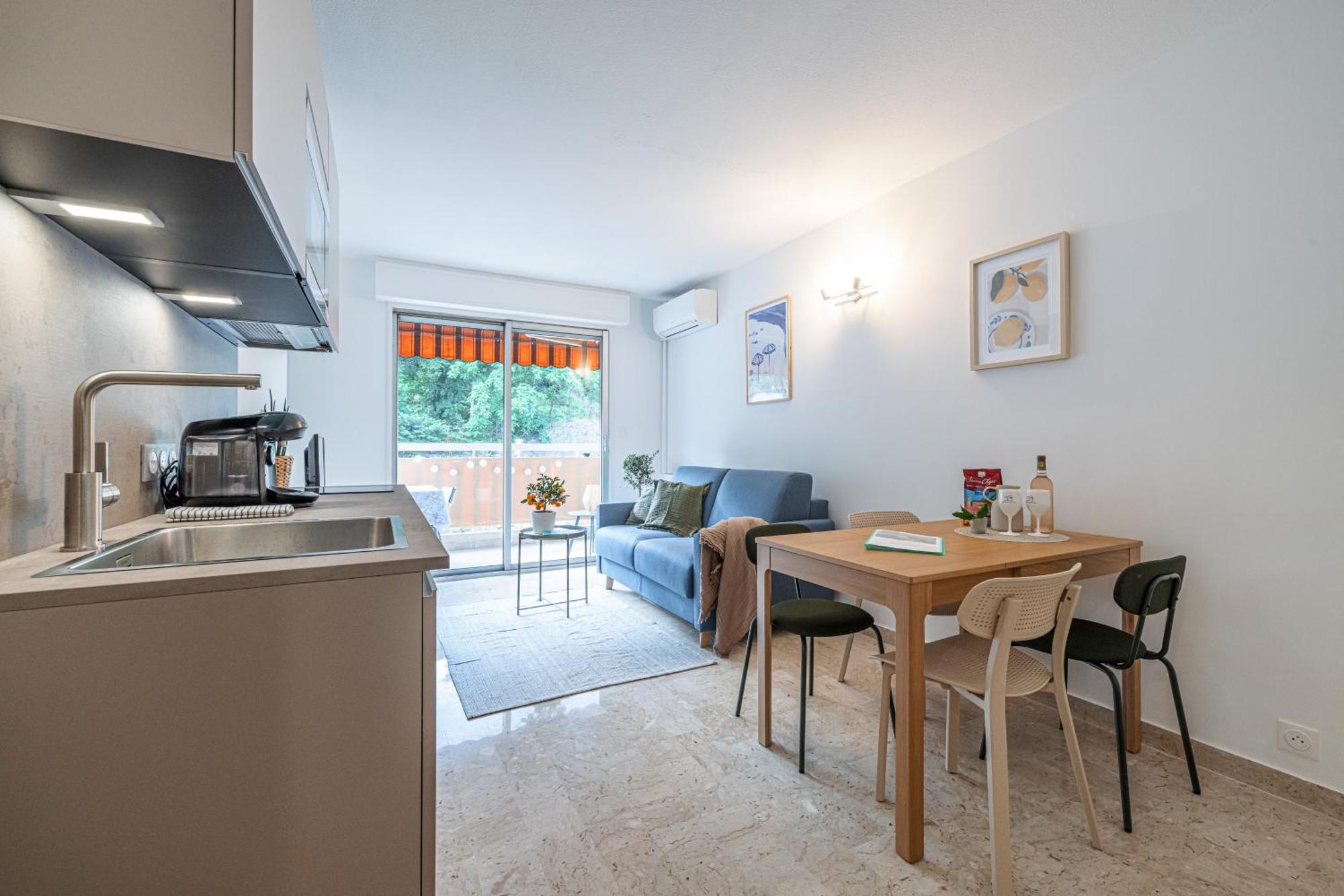 Appartement 2P Renove Avec Terrasse Au Port De Nice Buitenkant foto