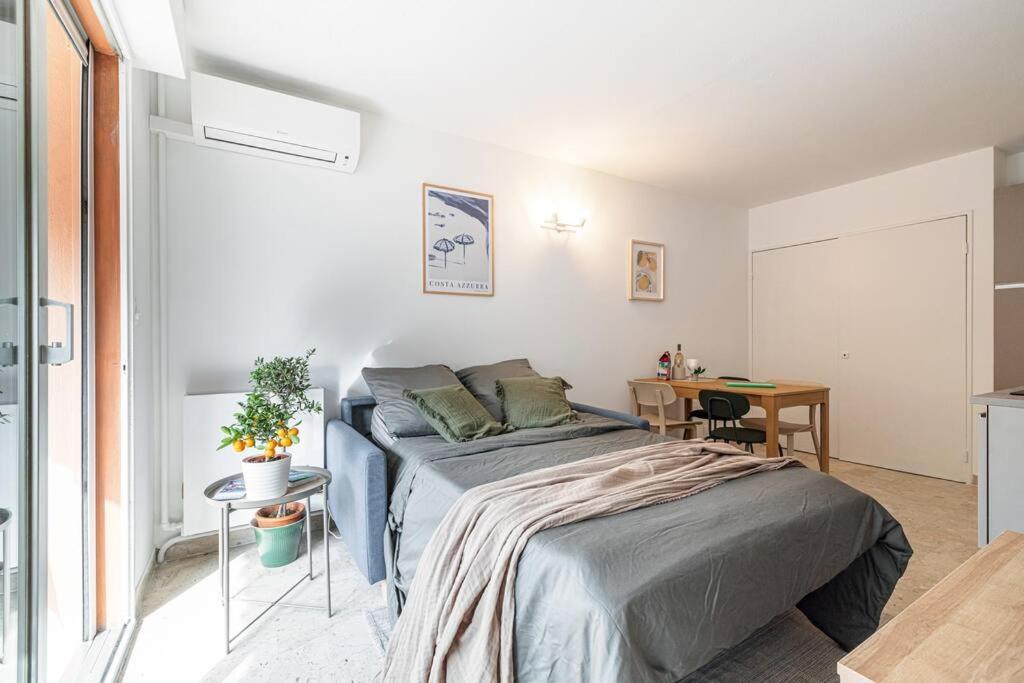 Appartement 2P Renove Avec Terrasse Au Port De Nice Buitenkant foto